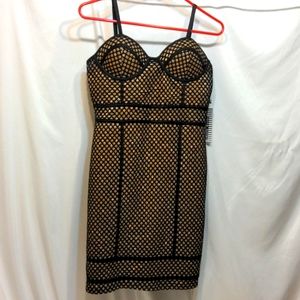 Haute Monde gold and black dress